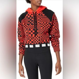 UGG Women's Mallory Cropped Hoodie Checks